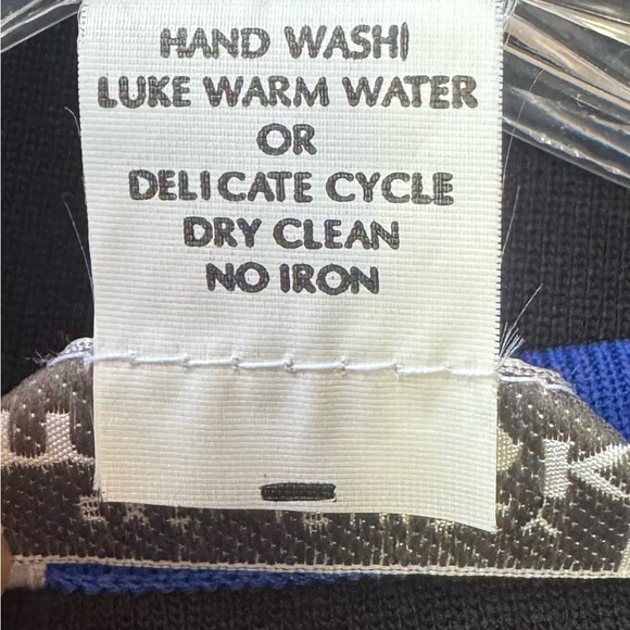 Vintage Misook Skirt Tunic Set Black and Blue Pleated Long Sleeve Women’s Small - Picture 11 of 12